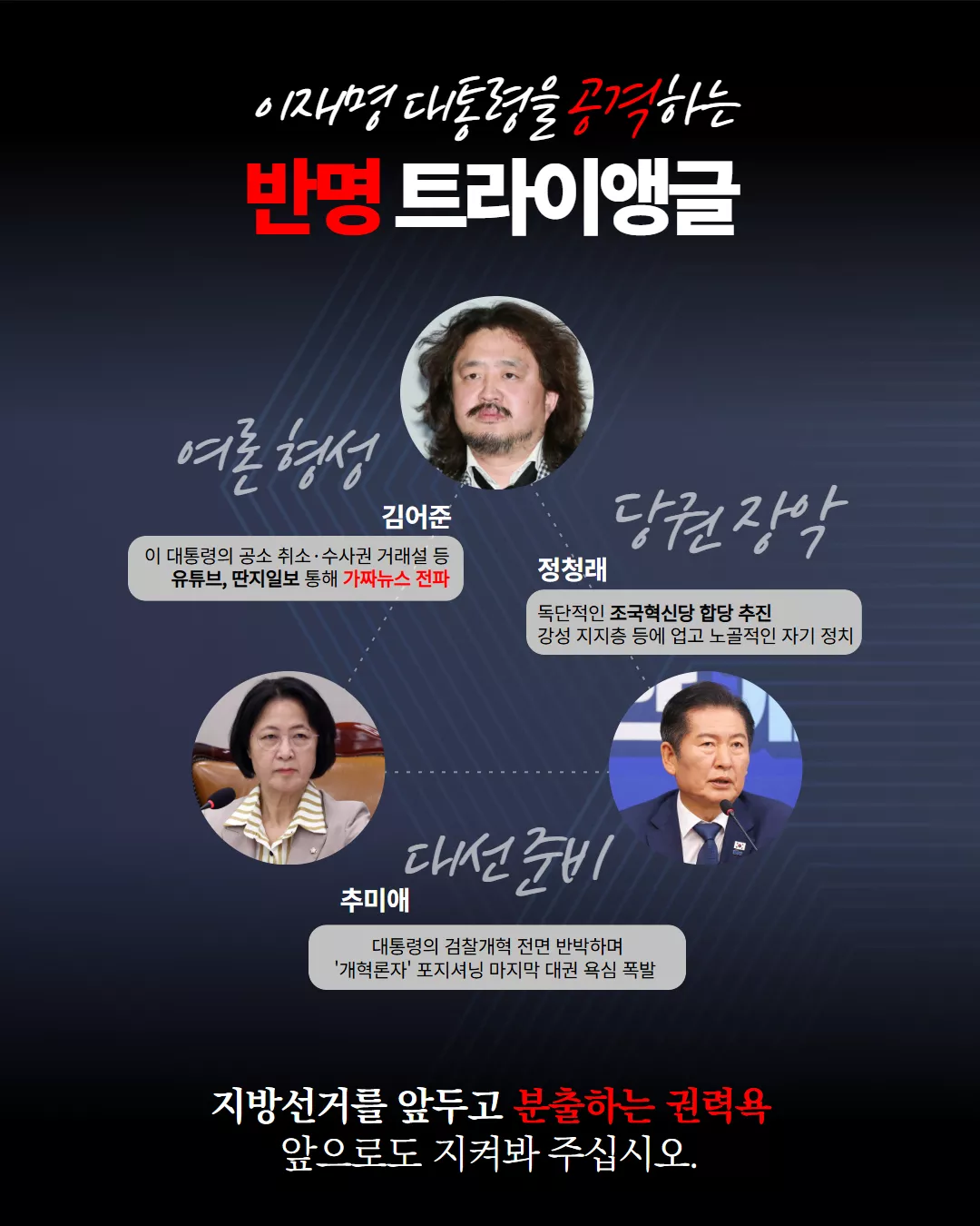 절대 잊지 말아야 하는 선거 앞두고 본색 드러내는 3인방 6번째 사진