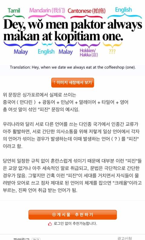 IMG_4855.jpeg 서로 다른 언어들이 섞인 언어 ‘피진’
