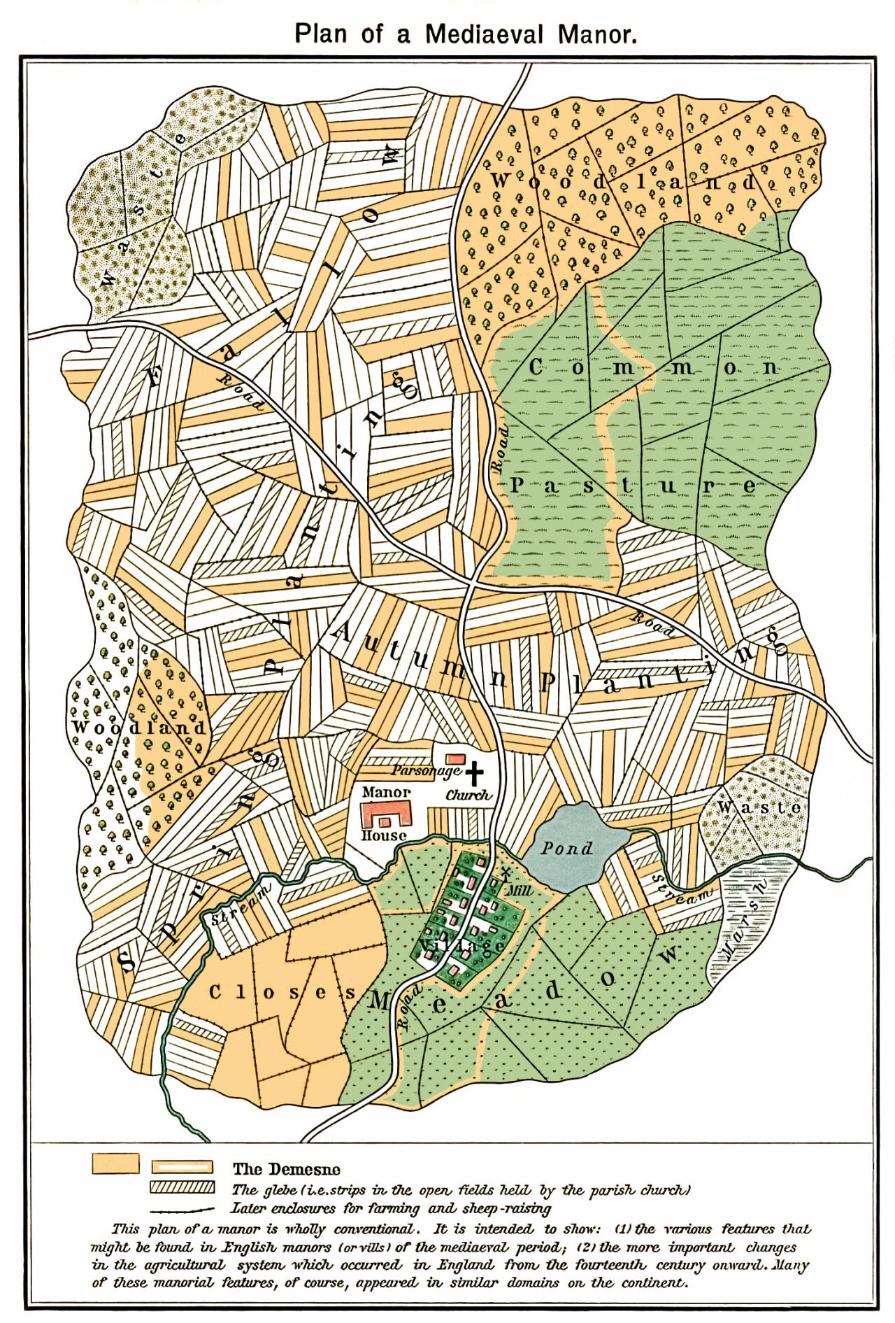 Plan_mediaeval_manor.jpg 로마 제국이 중세에 남긴 흔적