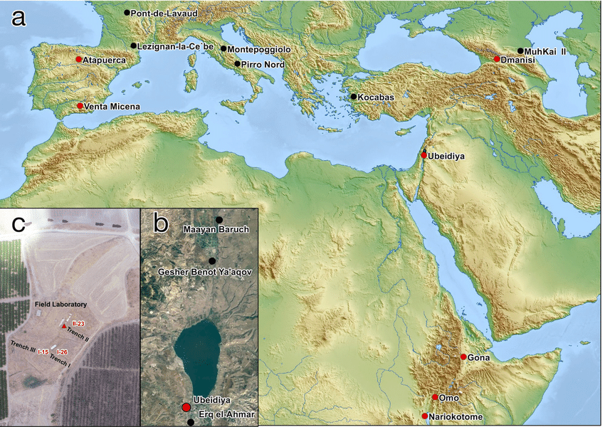 Ubeidya-site-locality-a-Map-of-Africa-and-Eurasia-with-major-Pleistocene.png