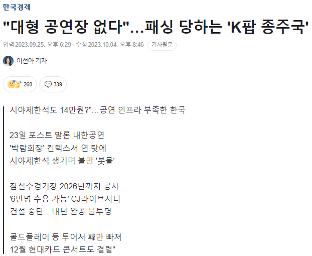 제목 없음.png 지금 벌어지는 심각한 공연장 부족사태