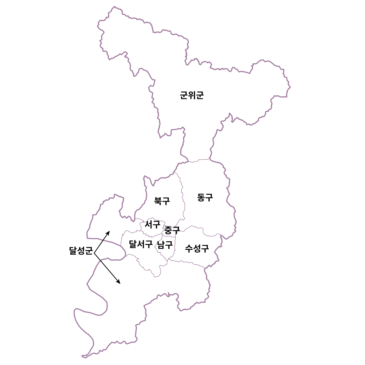 Administrative_Divisions_of_Daegu(ko).svg.png 최근 1년 사이에 바뀐 국내 대도시 상징들.JPG