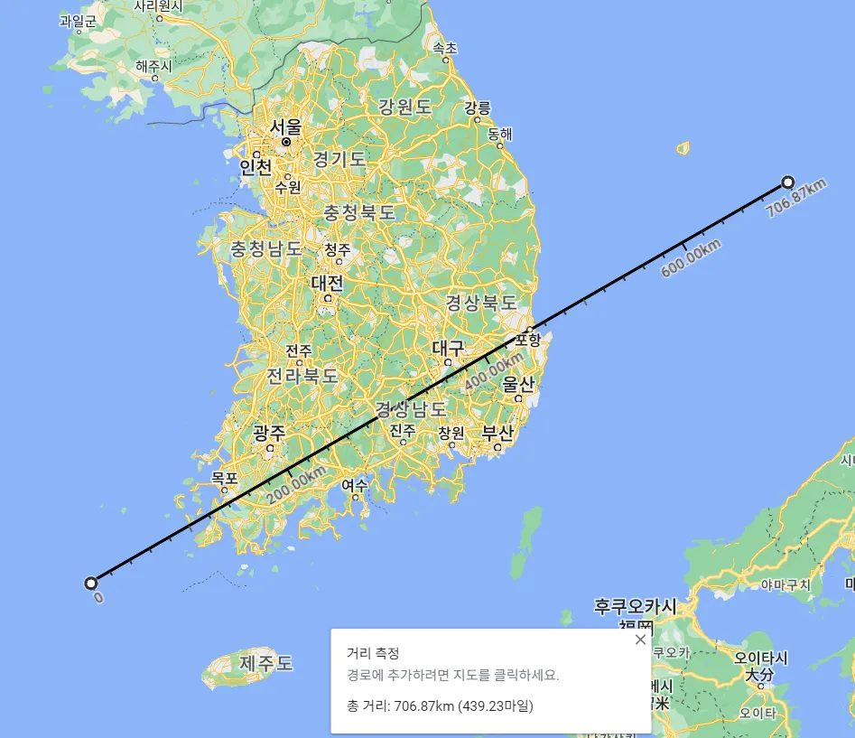 image.png 동아시아 각 국가별 국토 내 최장 직선거리