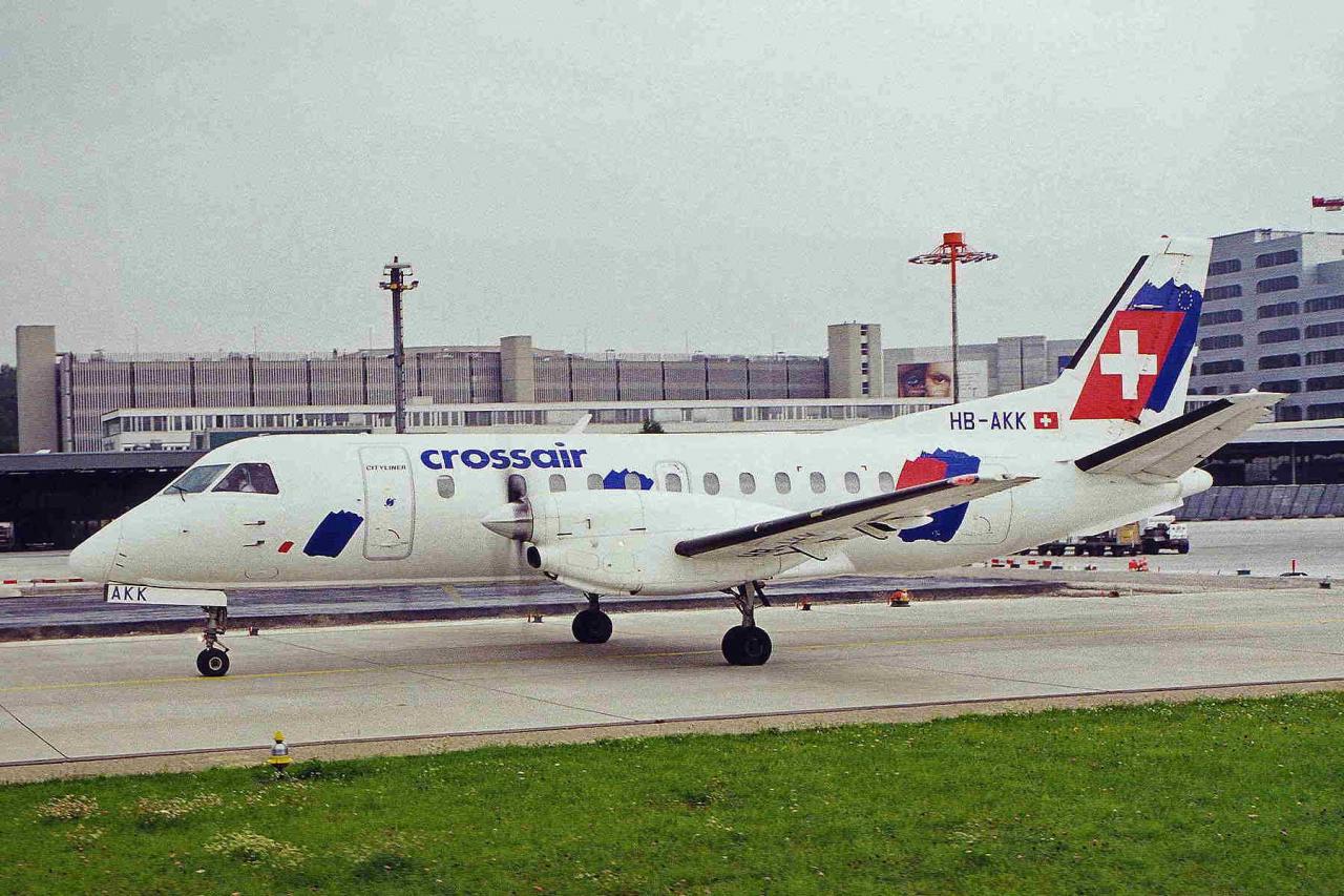 HB-AKK_SF.340B_Crossair_ZRH_28AUG99_(6923683435).jpg