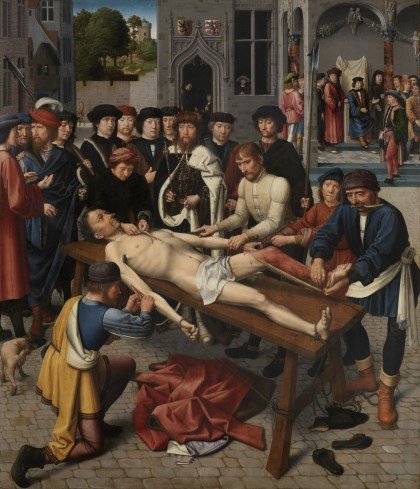 Gerard_David_-_The_Judgment_of_Cambyses,_panel_2_-_The_shedding_of_the_corrupt_judge_Sisamnes.jpg 조상님들이 첫날밤을 훔쳐보게된 이유