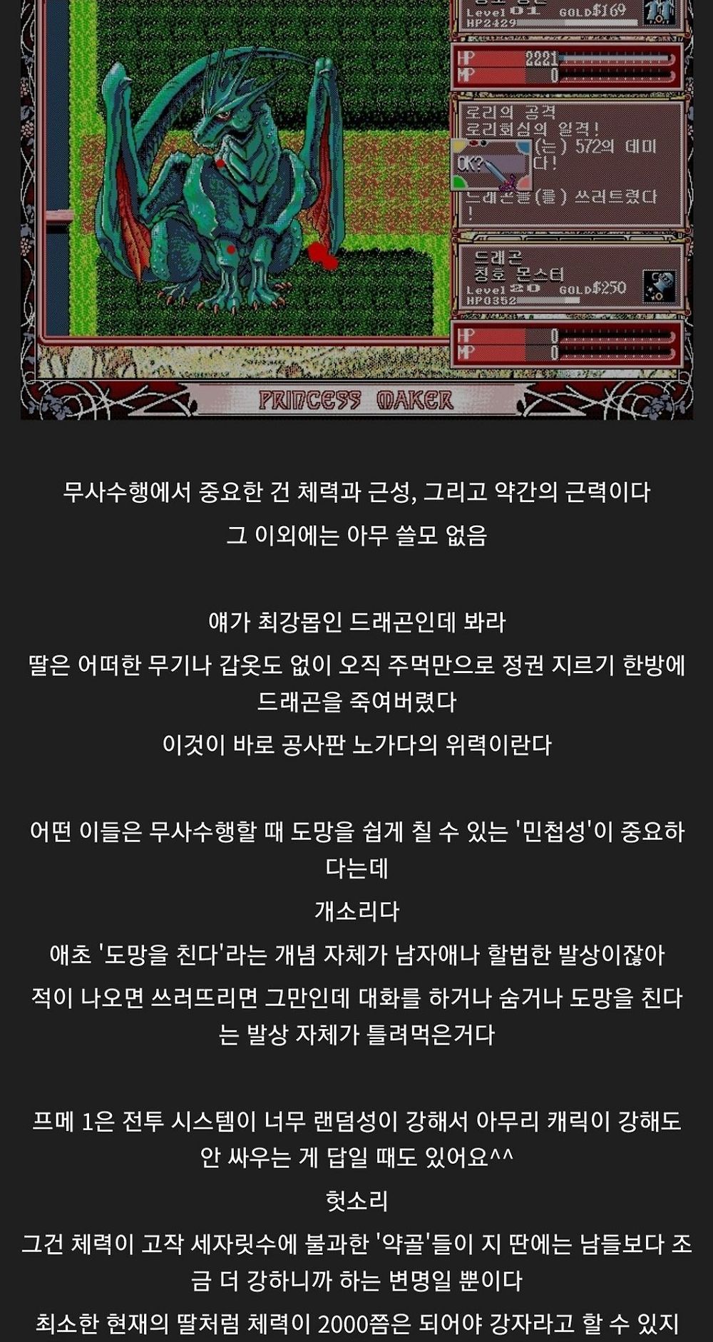 프린세스 메이커1 딸 여왕 만들기 가장 확실한 공략4.jpg
